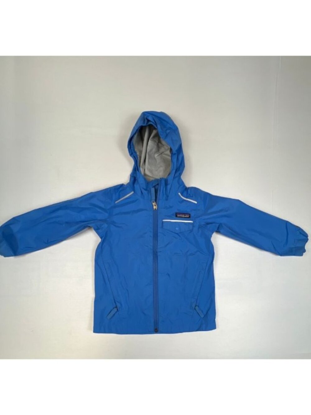 Patagonia Kids Torrentshell Rain Jacket 3T Blue H2No Waterproof Hooded Coat 2019
